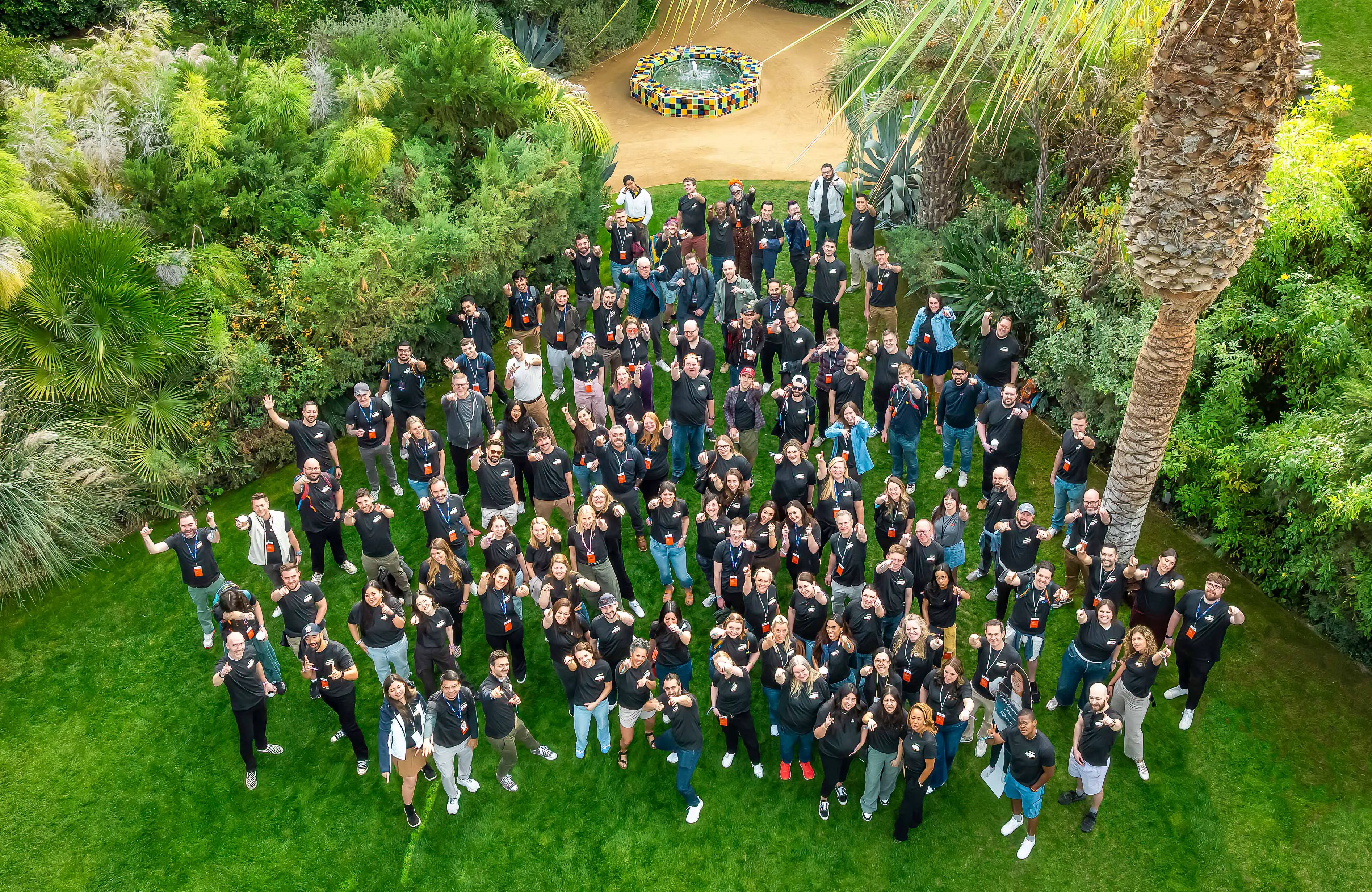 Swoogo group photo from a company retreat