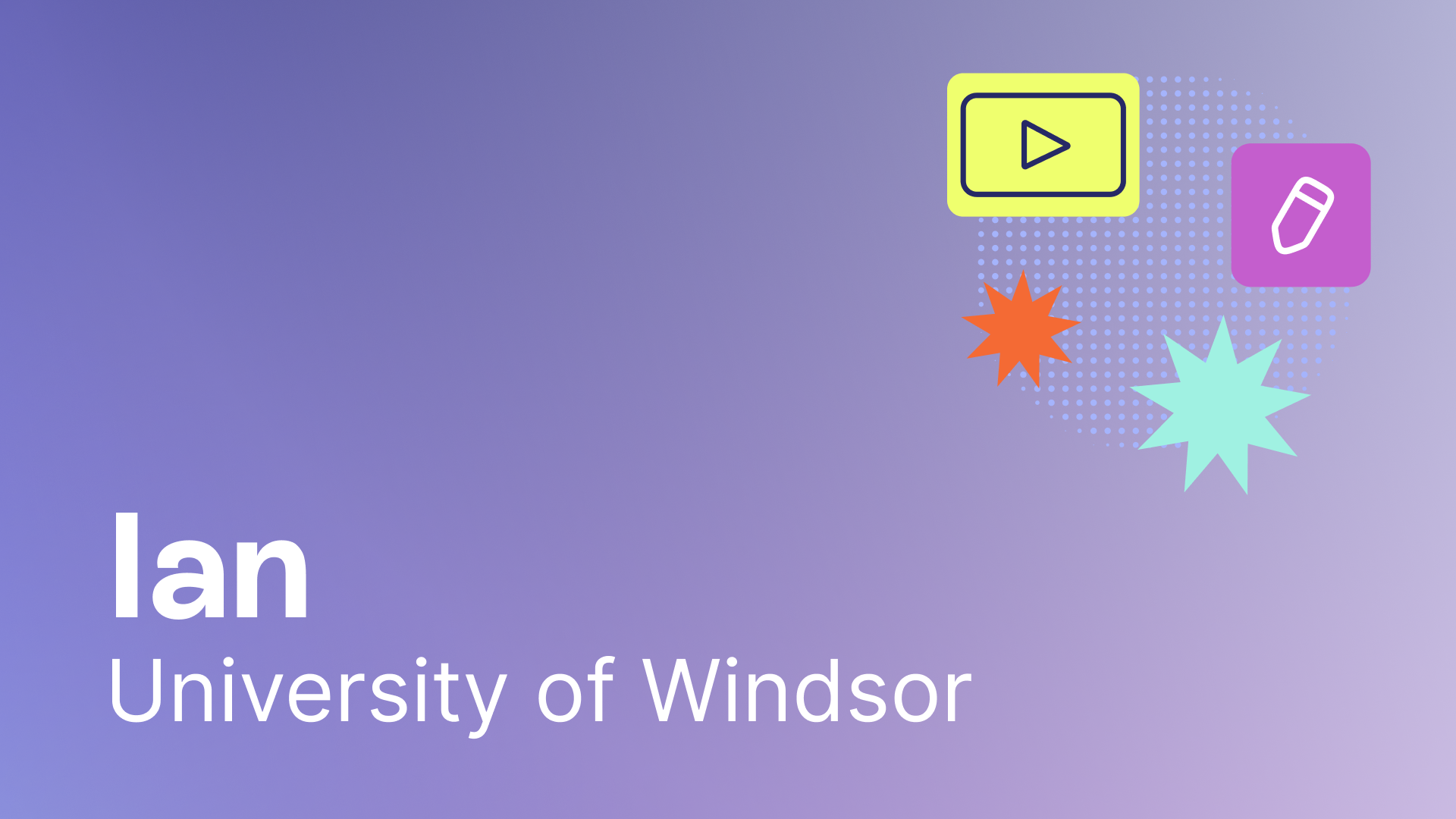 Ian from University of Windsor | Personalization Challenge