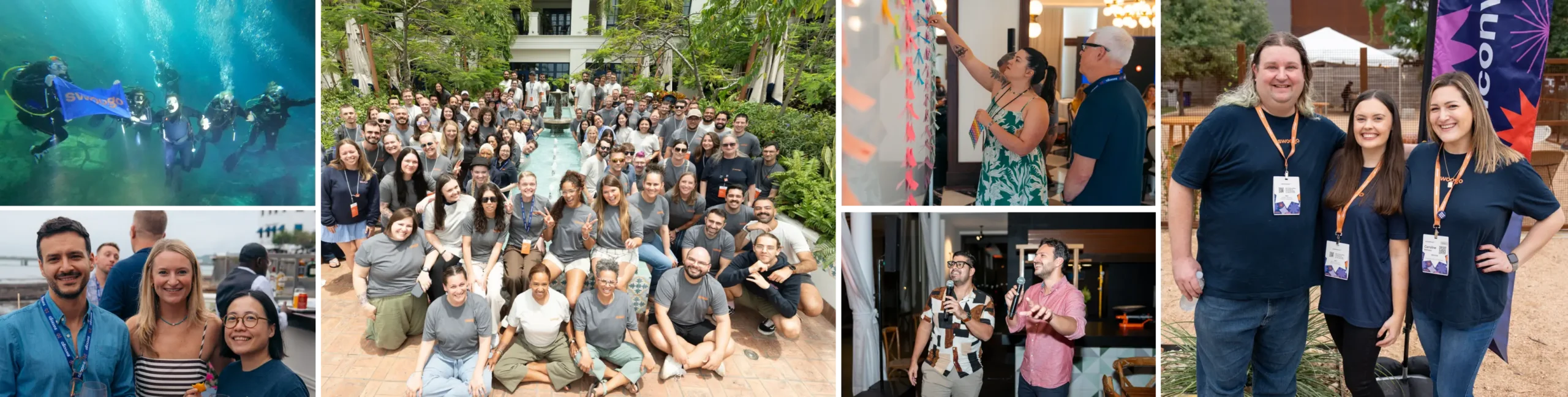 Images of Swoogo employees at our offsites, events, and team gatherings