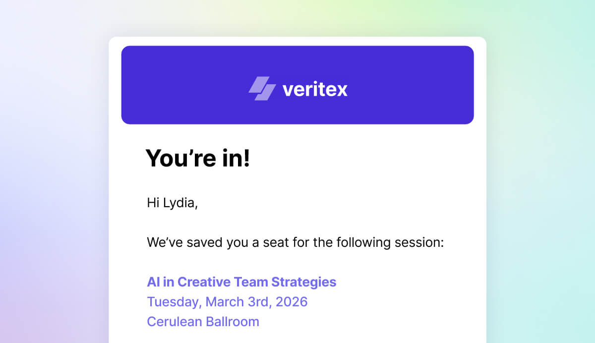 Example of an automated email that shows you are accepting from the waitlist