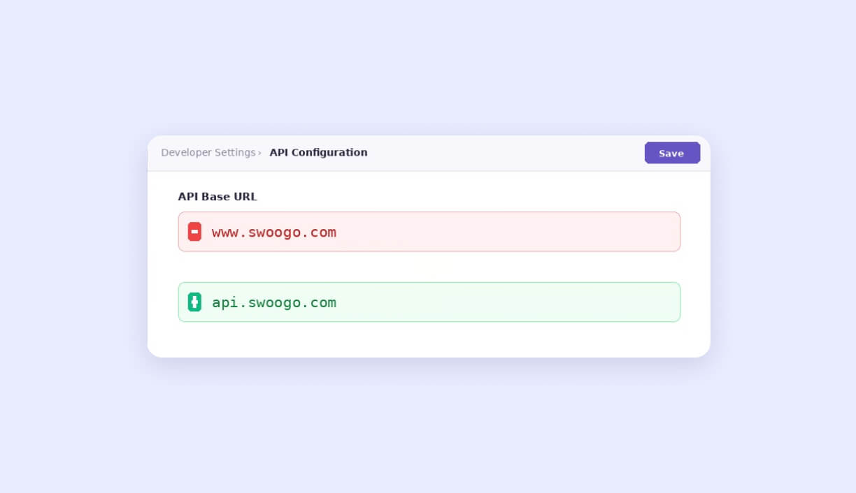 update API base URL from www.swoogo.com to api.swoogo.com